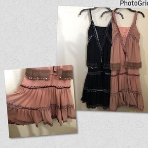 WARDROBE PETITE Womens Small Lot of 2 Dresses Flapper Retro Vintage NWOT